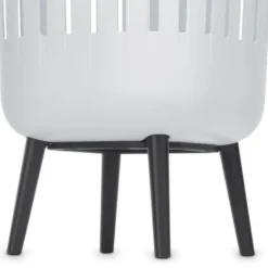 Collect-It tvättkorg med ben 55 L vit