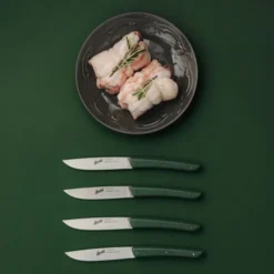 Color Olive Green grillkniv 11 cm 4-pack