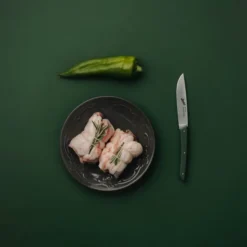 Color Olive Green grillkniv 11 cm 4-pack