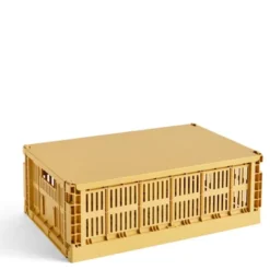 Colour Crate Lock till förvaringslåda Large Golden Yellow