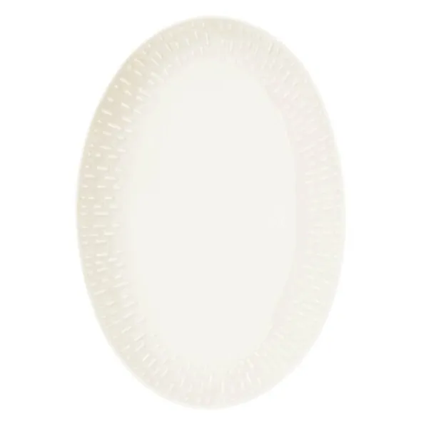 Confetti Uppläggningsfat ovalt 36x25 cm Vanilla