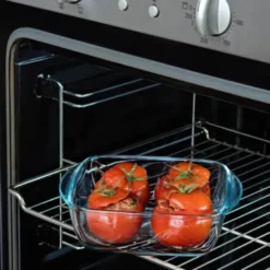 Cook & Heat förvaringsburk 1 L röd/klar