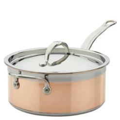 Copperbond Kastrull med lock 3,8 L Koppar