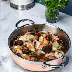 Copperbond Sautépanna med lock 3,3 L Koppar