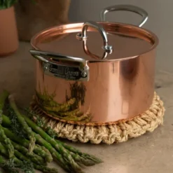 Copper Induction gryta med lock 3 L