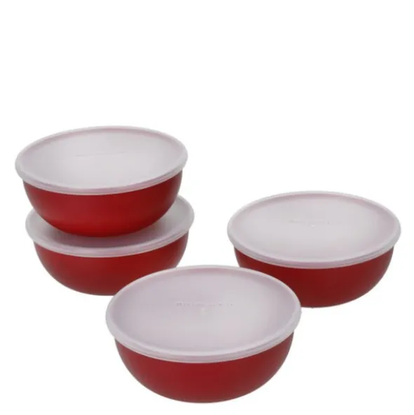 Core skålset 4 delar med lock empire red