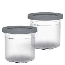 CREAMi glassbyttor NC300EU 4,5 dl 2-pack gul/rosa