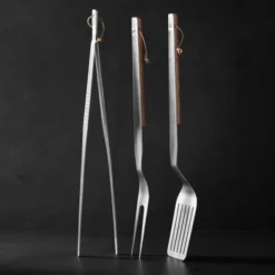 Culina BBQ grillgaffel 44 cm stål/ek