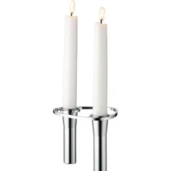 Curve Double Ljusstake Modul 9,9 cm Krom