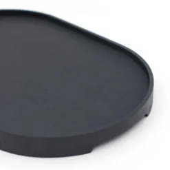 CurveLine serveringsbricka anti-slip 39x26 cm svart