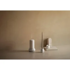 Curve Ljusstake 7 cm Vit