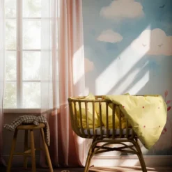 Daisy påslakanset baby 70x100 cm gul