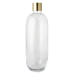 Damejeanne vas stor 45 cm glas/mässing