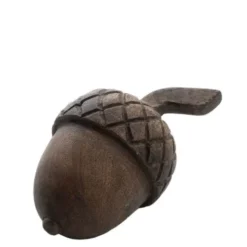 Dekoration nöt 6 cm mangoträ rustic brown