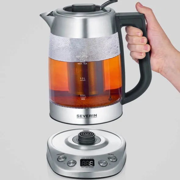 Deluxe vattenkokare WK3480 1,7 L 3000W svart/silver