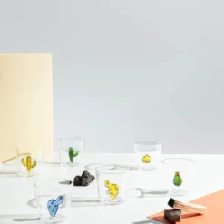 Desert Plants vattenglas 30 cl kaktus grön/bärnsten