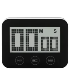 Digital timer stål svart