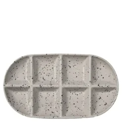 Ditte serveringsfat 36x20 cm grå/svart