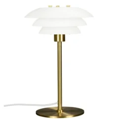 DL20 bordslampa 30 cm opal/mässing