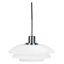 DL31 pendellampa 15 cm opal/krom