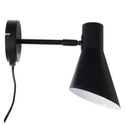 DL12 vägglampa 20 cm svart