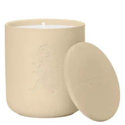 Doftljus i keramik beige (linne)