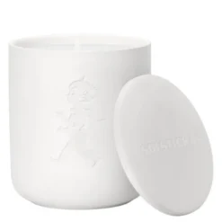 Doftljus i keramik 9×7,5 cm vit (citrus)