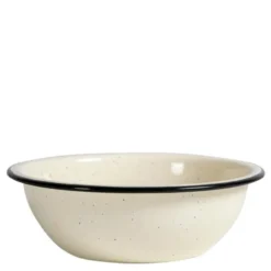 Doris Emaljskål 16 cm Beige