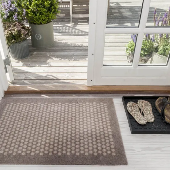 Dot golvmatta 90x60 cm sand/beige