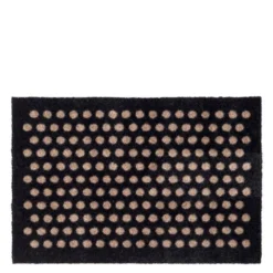 Dot golvmatta 40x60 cm svart/sand