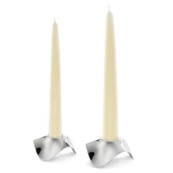 Drift Ljusstake 3,5 cm 2-pack Rostfritt stål