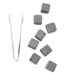 Drink Collection whiskystenar med tång 8-pack granit