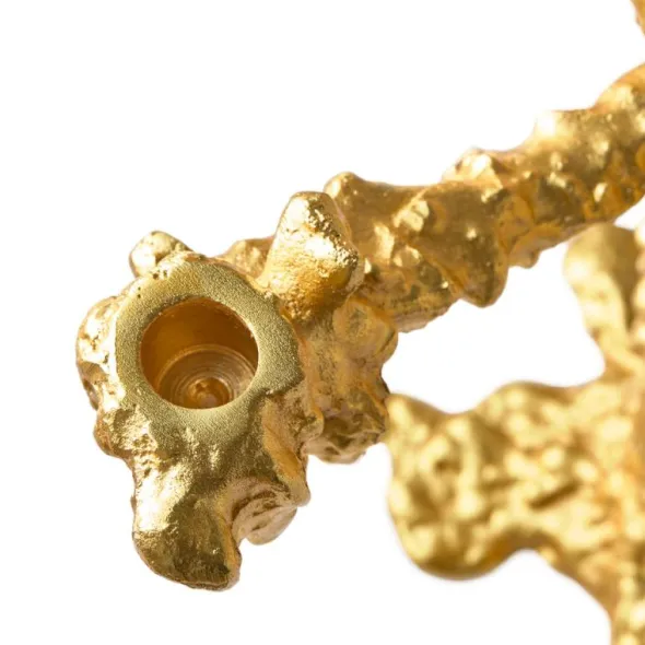 Drip Ljusstake 32 cm Guld