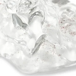 Drip ljusstake i glas 14 cm klar