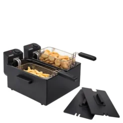 Dubbel fritös 2x3L 1800W svart