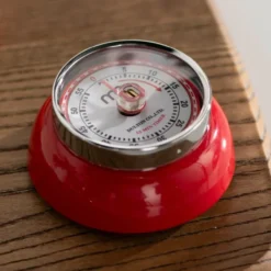 Dulton timer Ø7 cm mörkröd