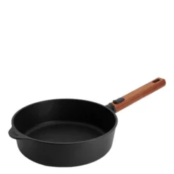 Eco Logic QXR traktörpanna 24 cm med avtagbart trähandtag svart