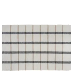 Eddy bordslöpare 35x100 cm blå/offwhite