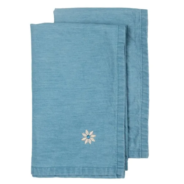 Eden denim servett 45x45 cm 2-pack blå