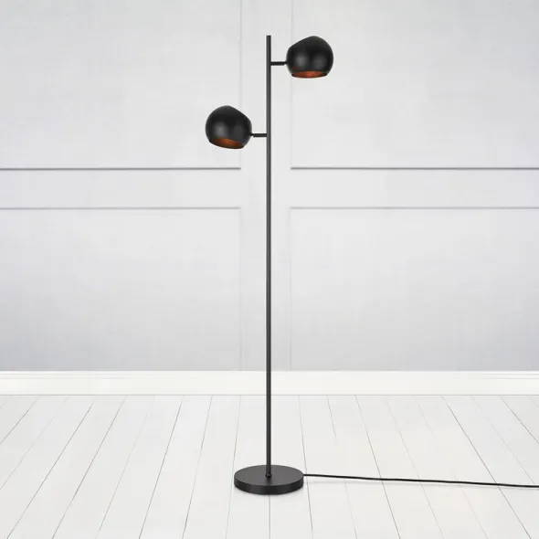 Edgar golvlampa 145 cm svart