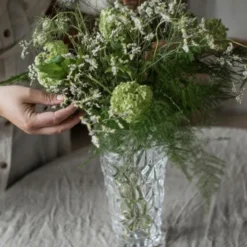 Elegant Vas Kristallglas Konisk 24,5 cm