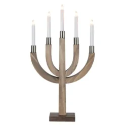 Elias Adventsljusstake 67 cm Brun