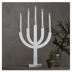 Elias Adventsljusstake 67 cm Ljusgrå