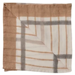 Ella tygservett 50x50 cm Hazelnut checkered