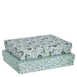 Ellen askset 2-pack 34x26x6,5 cm vit