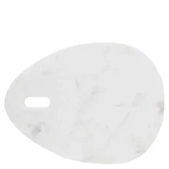 Ellia serveringsbricka 40x30 vit marmor
