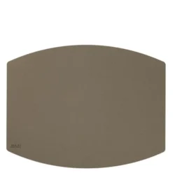 Ellips bordstablett 45x35 cm grå