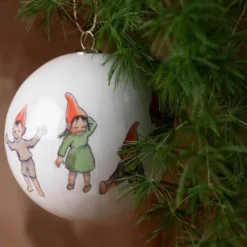 Elsa Beskow Julkulor 3-pack Tomtar/Lotta/Videung