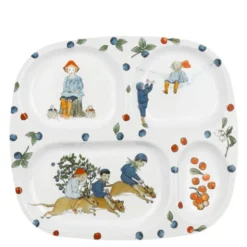 Elsa Beskow tallrik 4 fack Putte