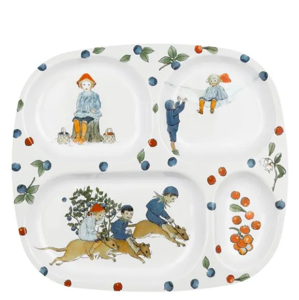 Elsa Beskow tallrik 4 fack Putte